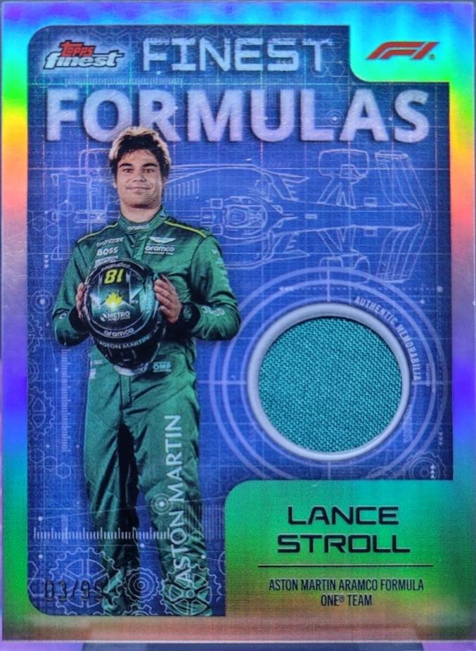 Lance Stroll #FF-STR Racing Cards 2024 Topps Finest Formula 1 Formulas