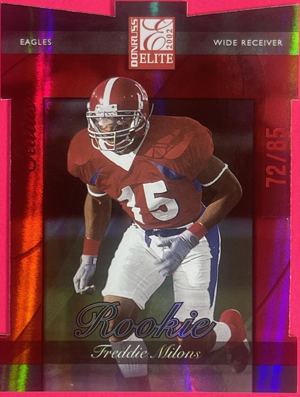 Freddie Milons #154 2002 Panini Donruss Elite Football