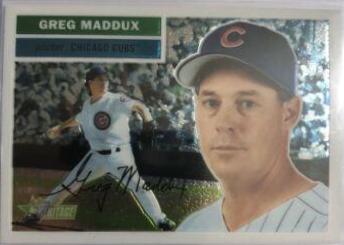 Greg Maddux #56 2005 Topps Heritage Chrome Baseball