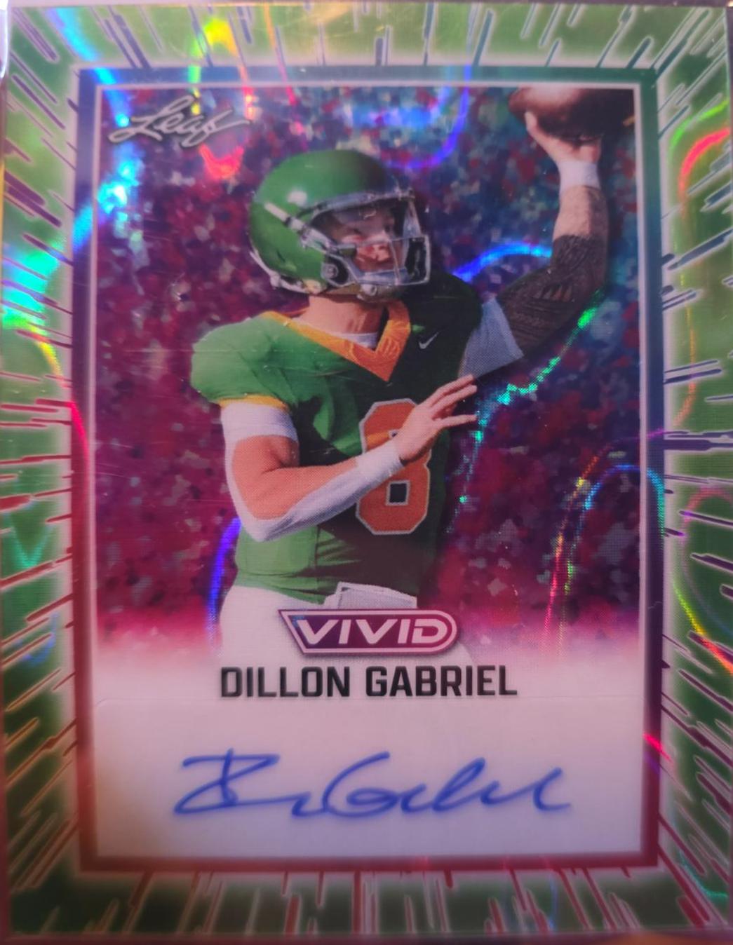 Dillon Gabriel #BA-DG1 2025 Leaf Vivid Football Autographs