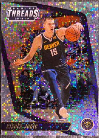 Nikola Jokic Dazzle #60 Basketball Cards 2018 Panini Threads