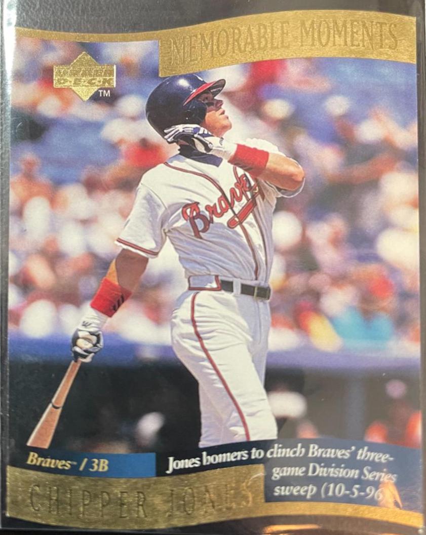 Chipper Jones #2/10 Baseball Cards 1997 Upper Deck Memorable Moments