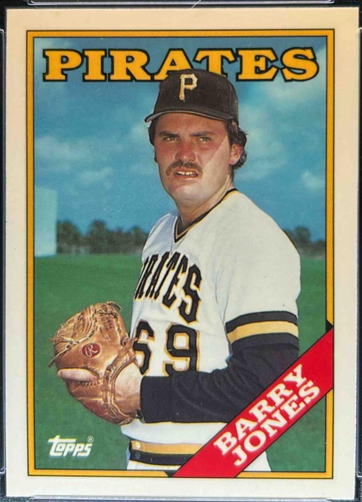 Barry Jones #168 Baseball Cards 1988 Topps Tiffany