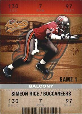 Simeon Rice #64 2003 Fleer Authentix Football