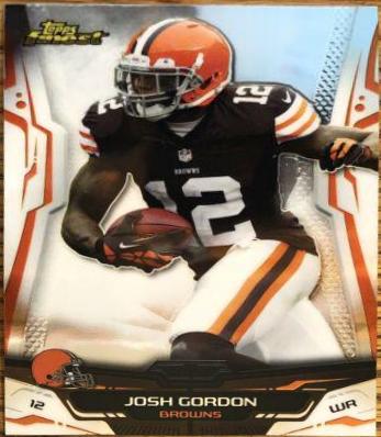 Josh Gordon #4 Football Cards 2014 Topps Finest