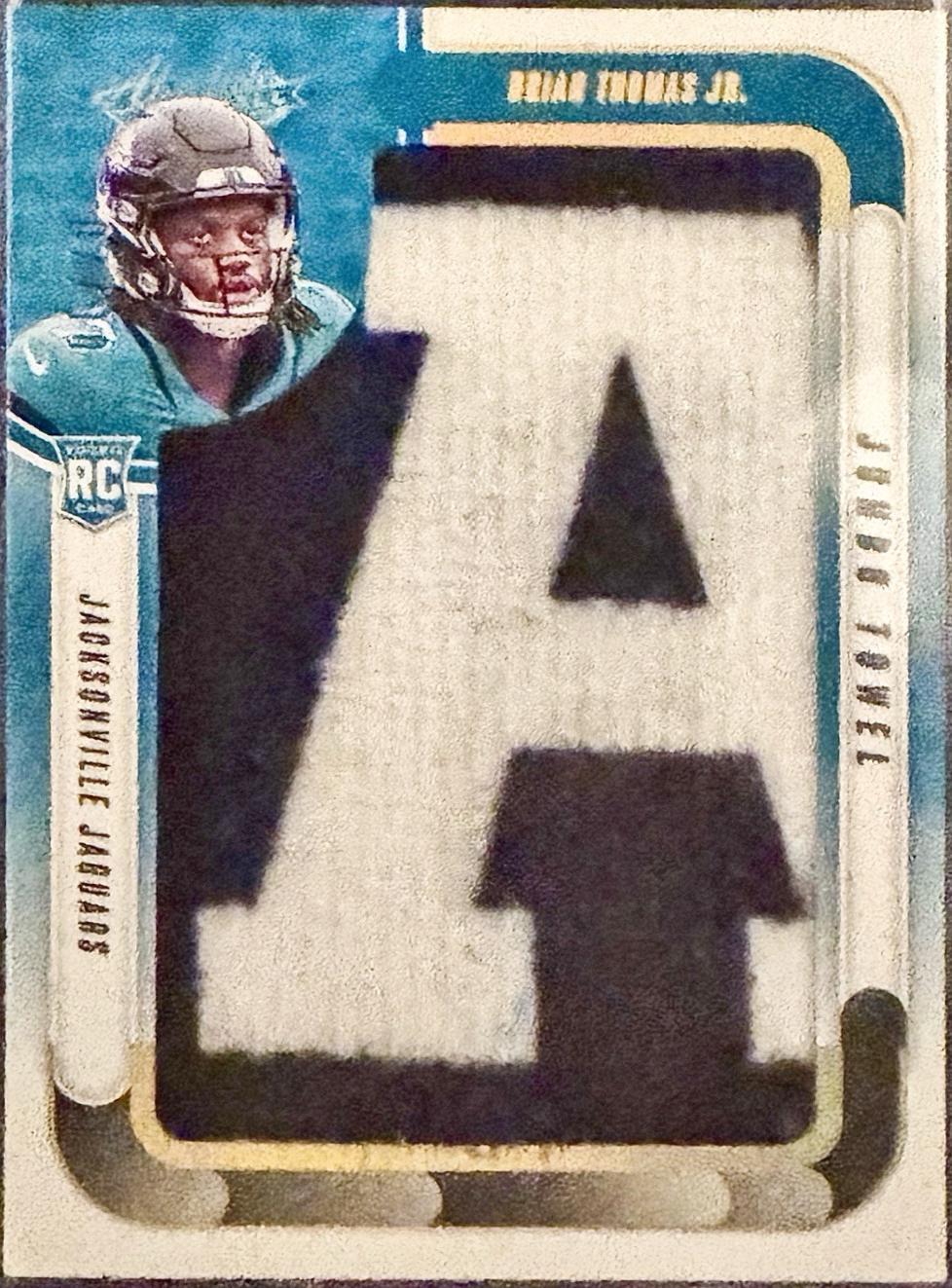 Brian Thomas Jr. #JJN-BTJ Football Cards 2024 Panini Absolute Jumbo Towels