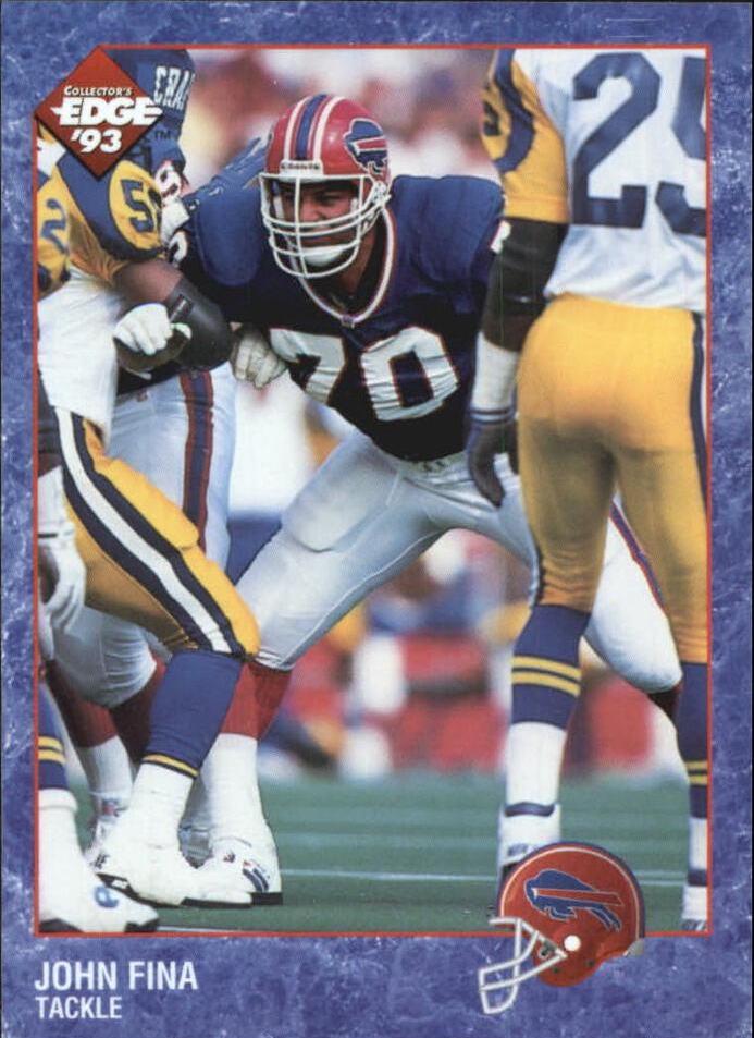 John Fina #12 Football Cards 1993 Collector's Edge