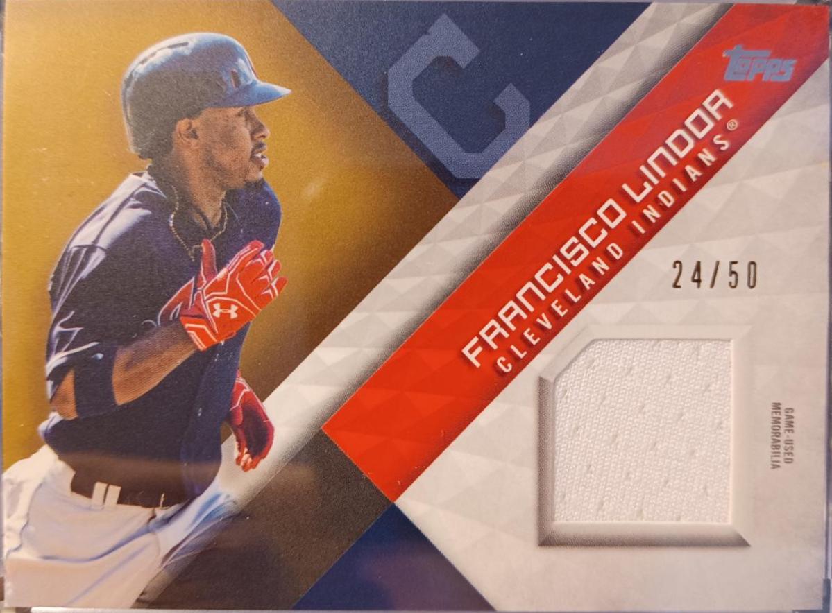 Francisco Lindor #MLM-FL 2018 Topps Baseball Major League Material Relics
