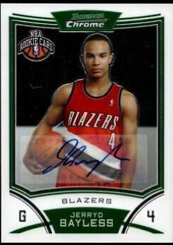 Jerryd Bayless Red Refractor Autograph #161 2008 Bowman Chrome Basketball