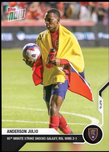 Anderson Julio #156 Soccer Cards 2021 Topps Now MLS