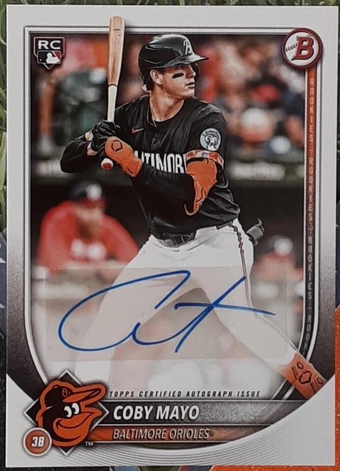 Coby Mayo #PRV-CM Baseball Cards 2025 Bowman Rookie & Veteran Autograph