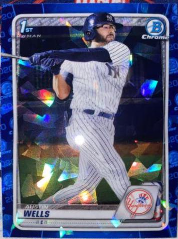 Austin Wells #BD-56 2020 Bowman Draft Sapphire Baseball