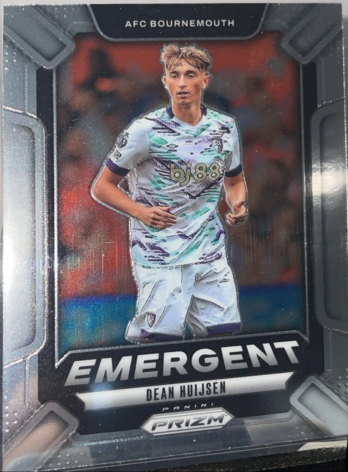 Dean Huijsen #19 Soccer Cards 2024 Panini Prizm Premier League Emergent