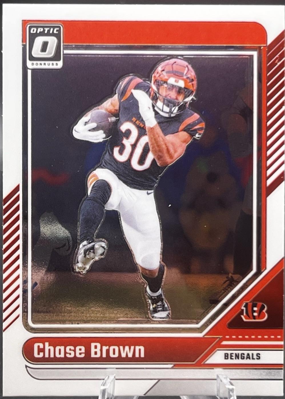 Chase Brown #41 Football Cards 2024 Panini Donruss Optic