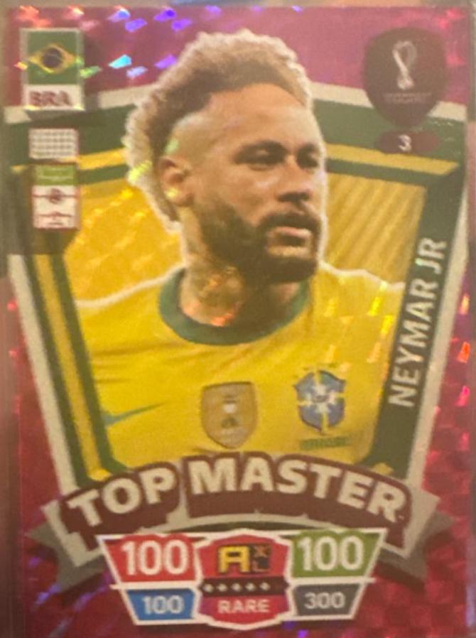 Neymar Jr. #3 Soccer Cards 2022 Panini Adrenalyn XL FIFA World Cup Qatar