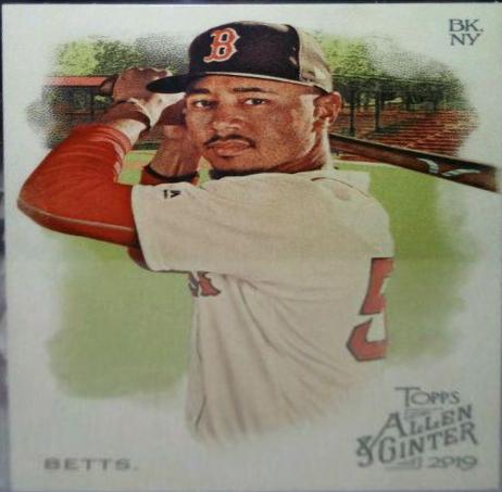 Mookie Betts #1 Baseball Cards 2019 Topps Allen & Ginter