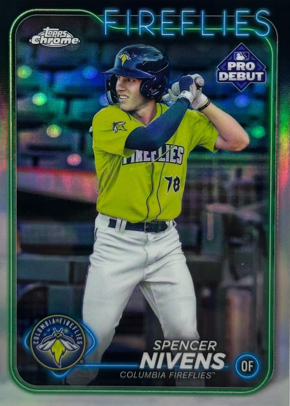Spencer Nivens #PDC-177 Baseball Cards 2024 Topps Pro Debut Chrome