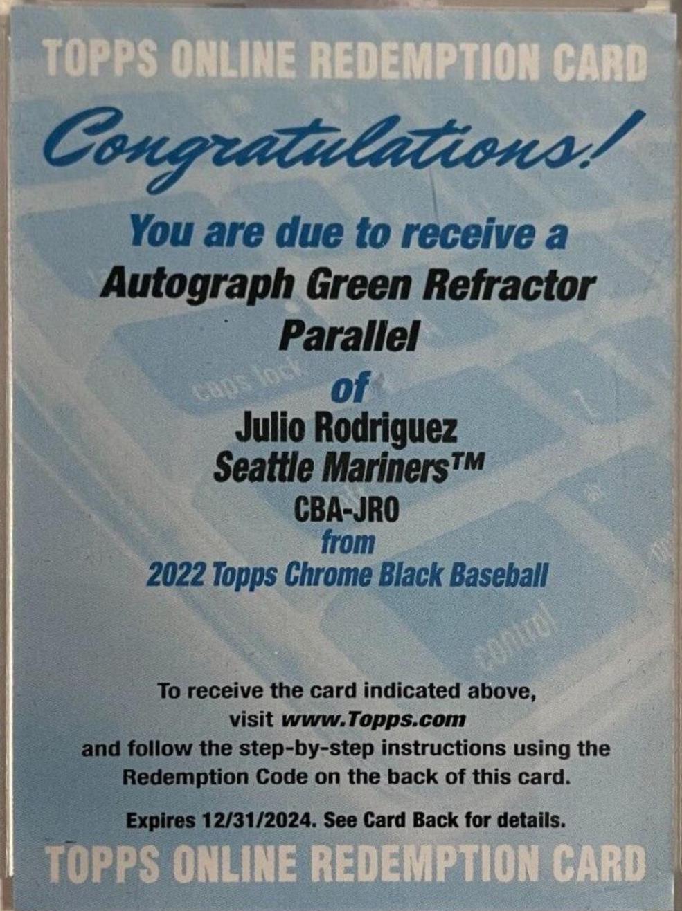 Julio Rodriguez [Green] #CBA-JRO
