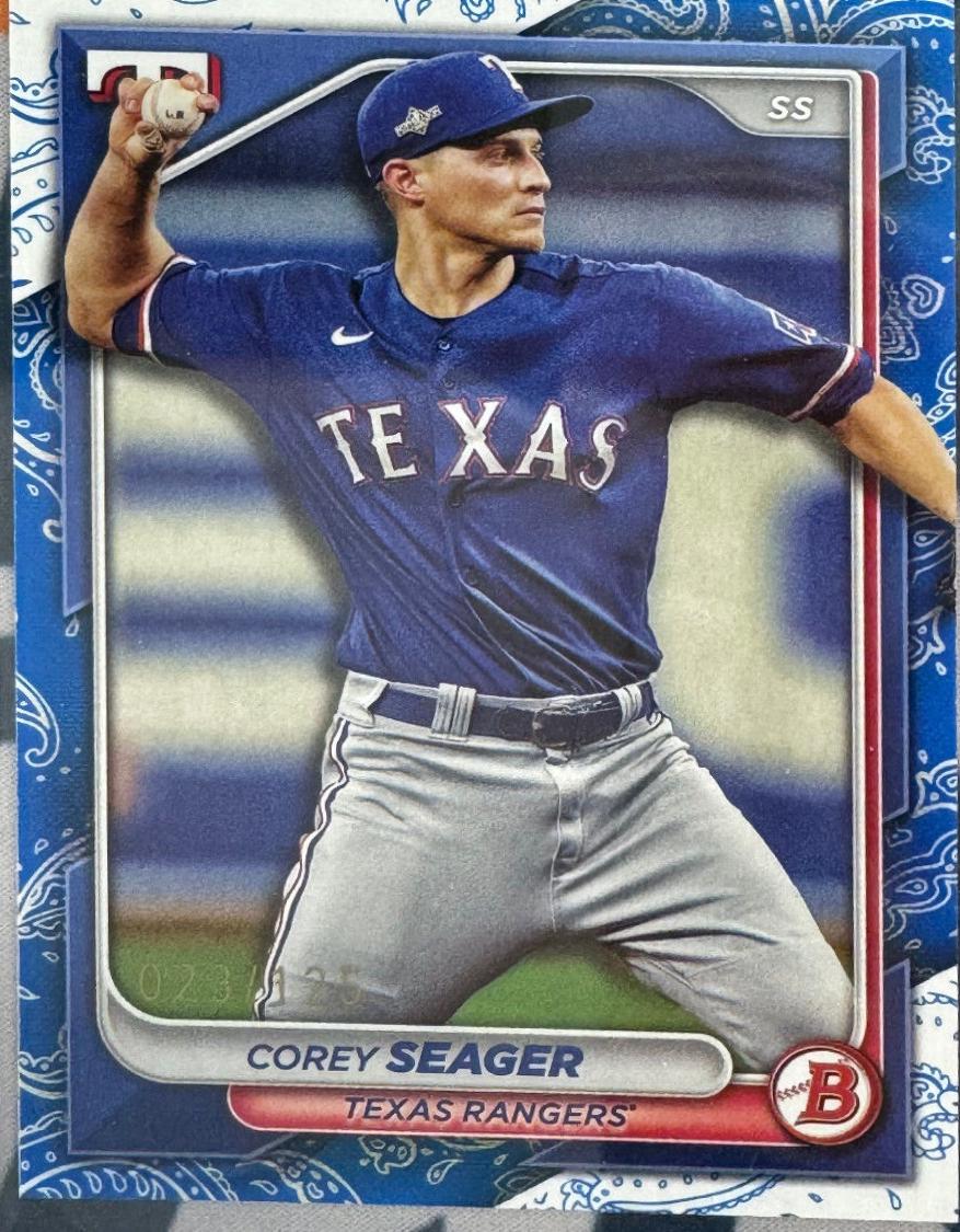 Corey Seager [Blue Pattern] #24