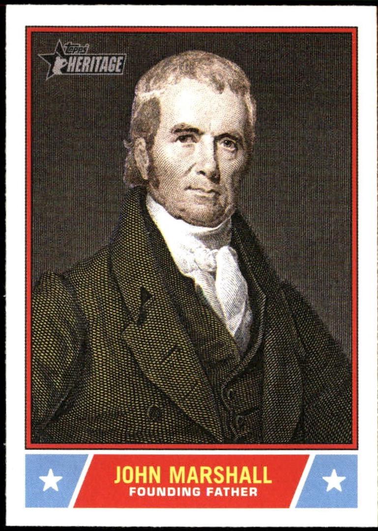 John Marshall #NS-16 Baseball Cards 2025 Topps Heritage Notable American