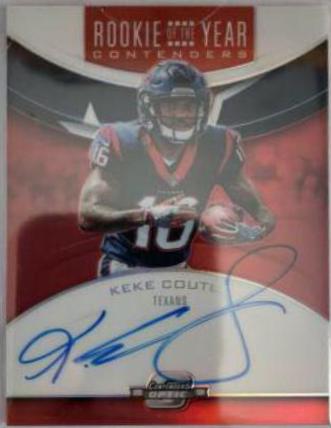 Keke Coutee Football Cards 2018 Panini Contenders Rookie of the Year
