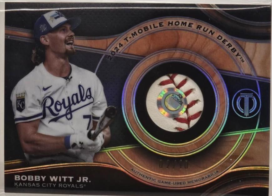 Bobby Witt Jr. #MRB-BWJ Baseball Cards 2025 Topps Tribute Milestone Relic