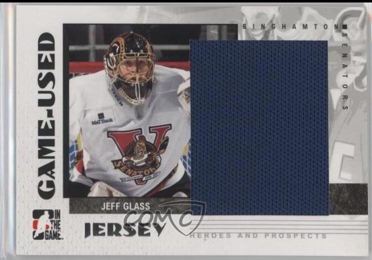 Jeff Glass #GUJ-40 2007 In The Game Heroes And Prospects Game Used Jersey Hockey