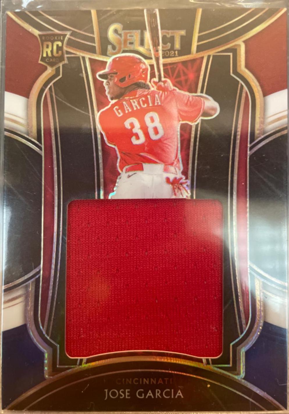 Jose Garcia #RJS-JG Baseball Cards 2021 Panini Select Rookie Jumbo Swatch
