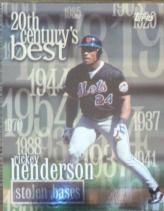 Rickey Henderson 20th Century's Best - Stolen Bases #233 Baseball Cards 1999 Topps