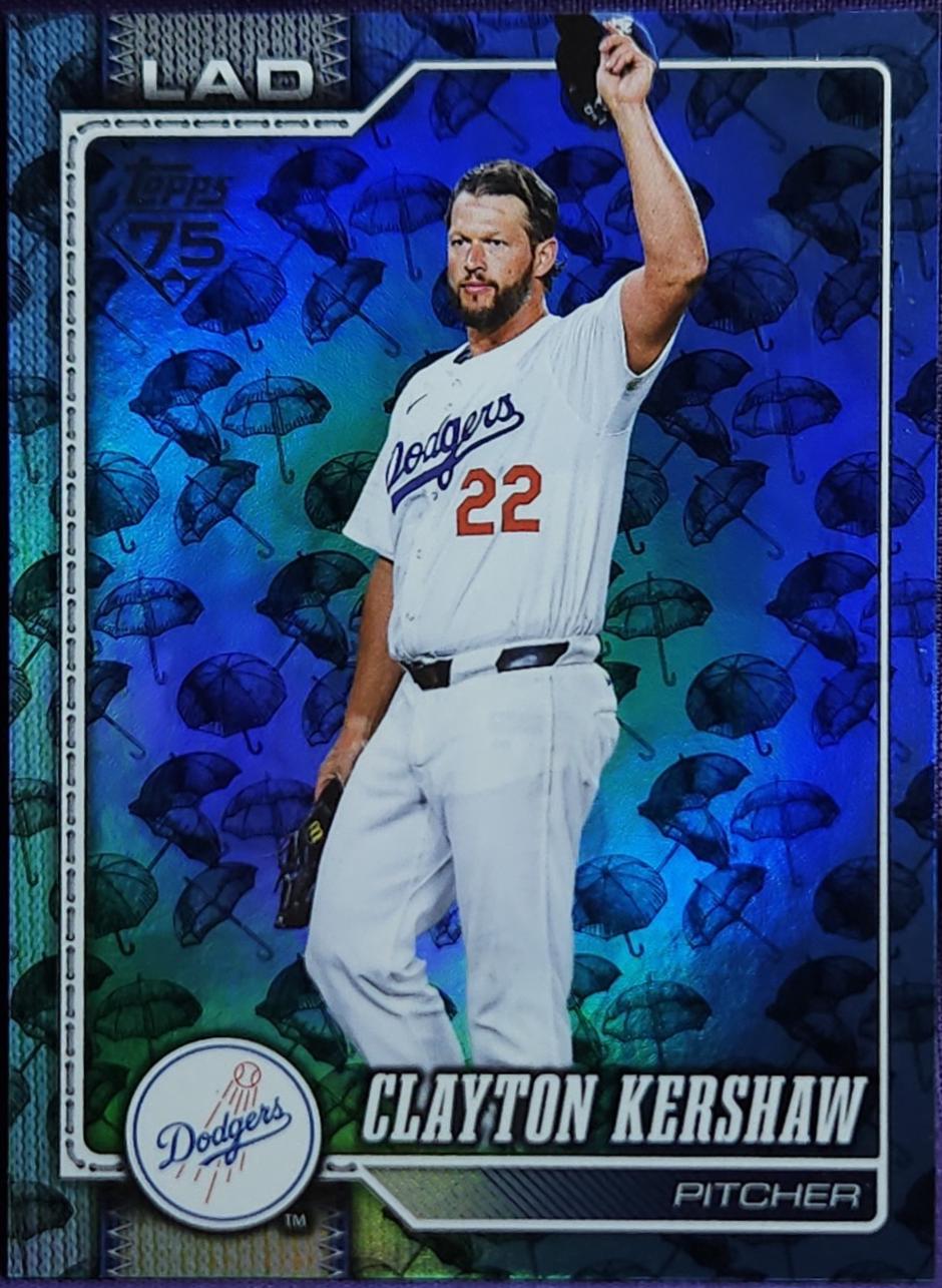 2026 Topps Clayton Kershaw [Holiday Umbrellas] #22 card