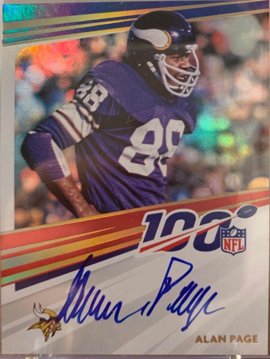 Alan Page #N100-AP Football Cards 2023 Panini Donruss NFL 100 Signatures