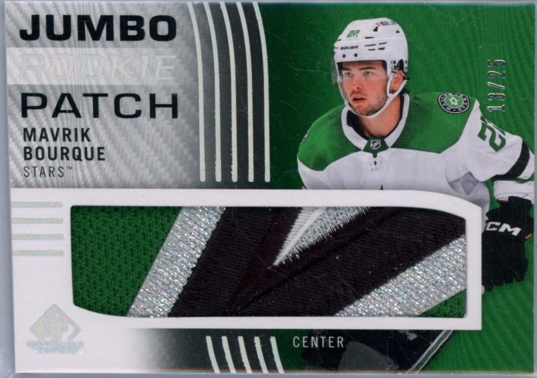 Mavrik Bourque #JRP-MB Hockey Cards 2024 SP Game Used Rookie Jumbo Patch