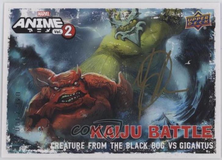 Jaka Prawira #KB-14 Marvel 2023 Upper Deck Anime Volume 2 Kaiju Battles Artist Autograph