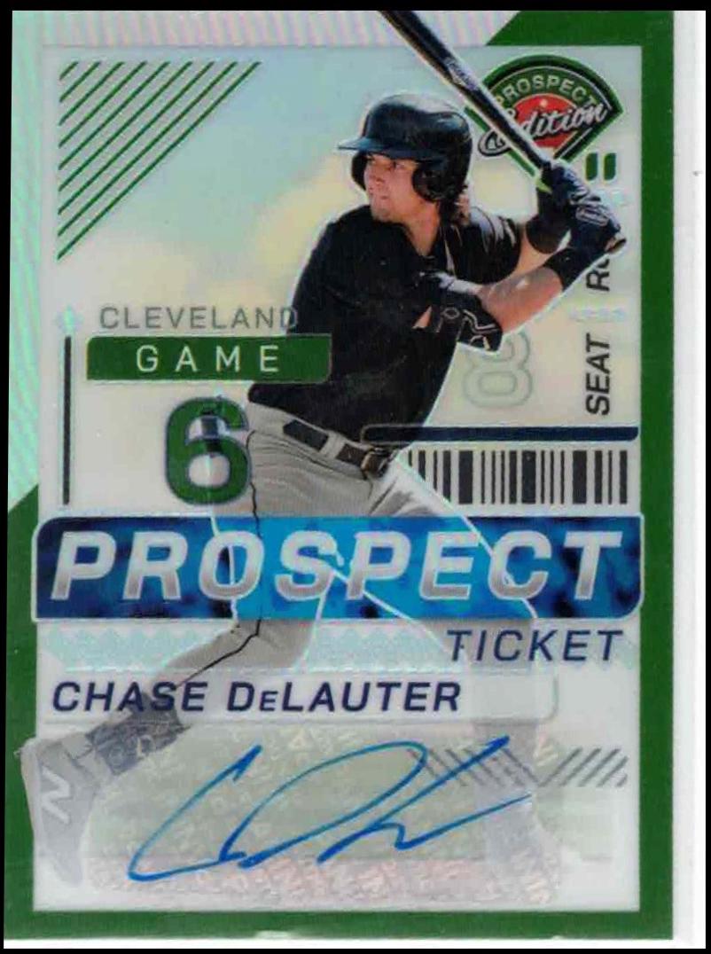 Chase DeLauter [Green Holo Ticket Signature] #14