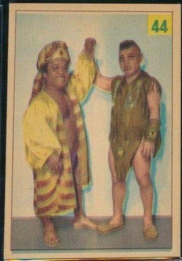 Selassi & Little Beaver #44 Wrestling Cards 1955 Parkhurst