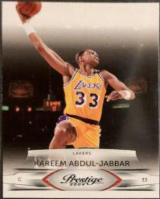 Kareem Abdul Jabbar #111 Basketball Cards 2009 Panini Prestige