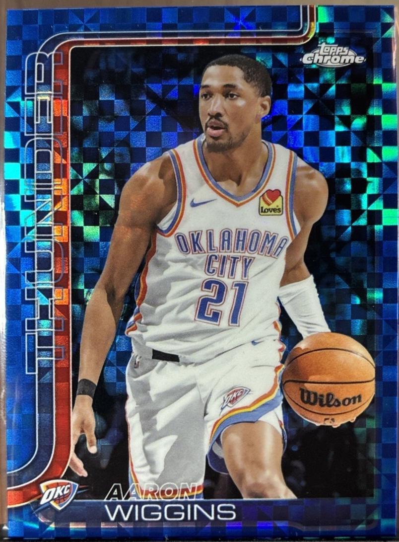 Aaron Wiggins [Blue X-Fractor] #196