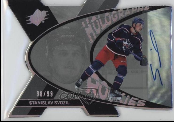 Stanislav Svozil #HGR-SS Hockey Cards 2023 SPx Auto Holograph Rookies