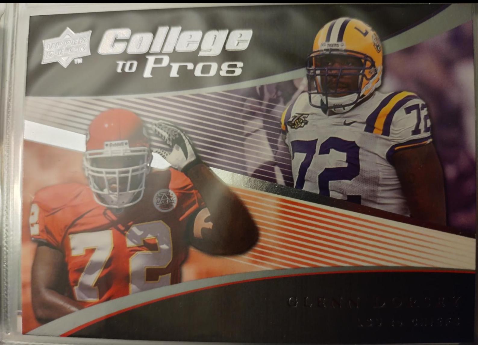 Glenn Dorsey #CP7 Football Cards 2008 Upper Deck College to Pros