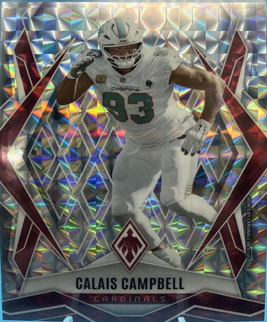 Calais Campbell [Silver Pyramids] #94 Prices | 2025 Panini Phoenix ...