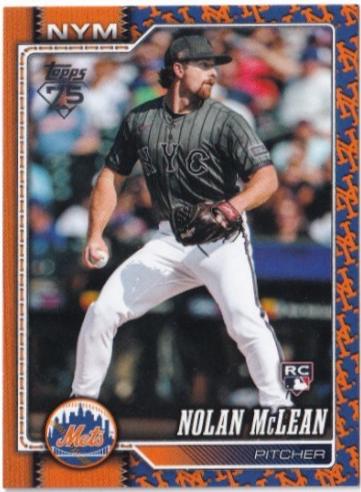 2026 Topps Nolan McLean [Team Color Border Variation] #214 card