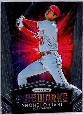 Shohei Ohtani #F15 Baseball Cards 2019 Panini Prizm Fireworks