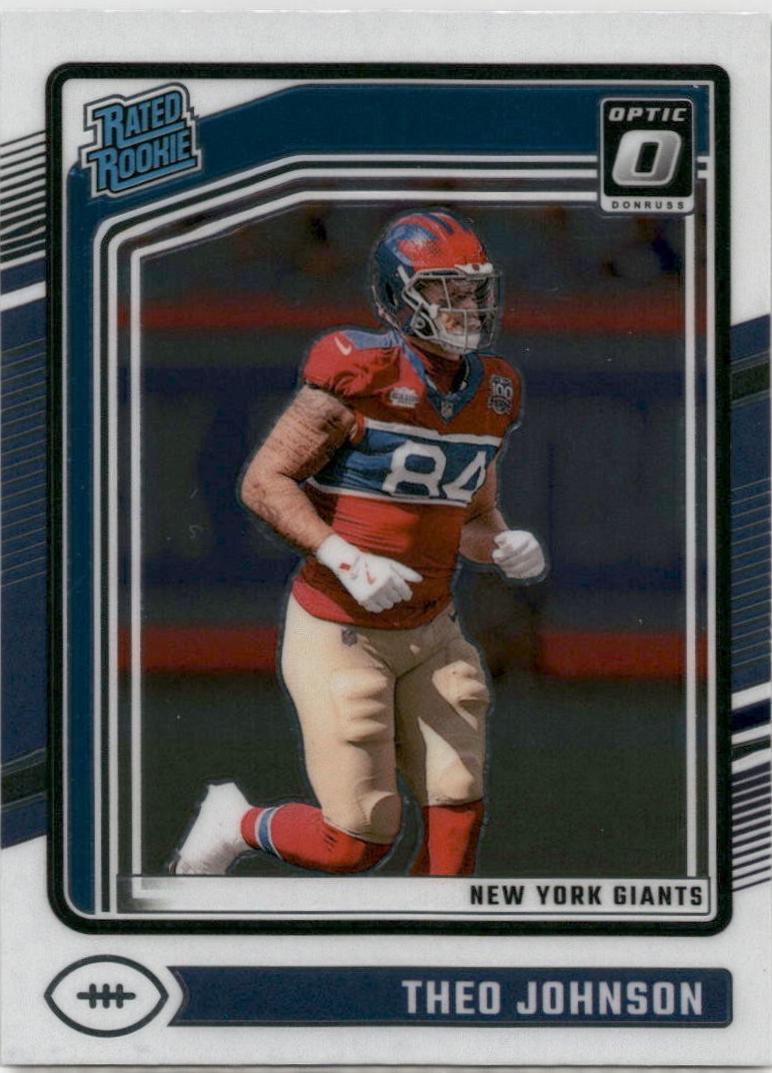 Theo Johnson #291 Football Cards 2024 Panini Donruss Optic
