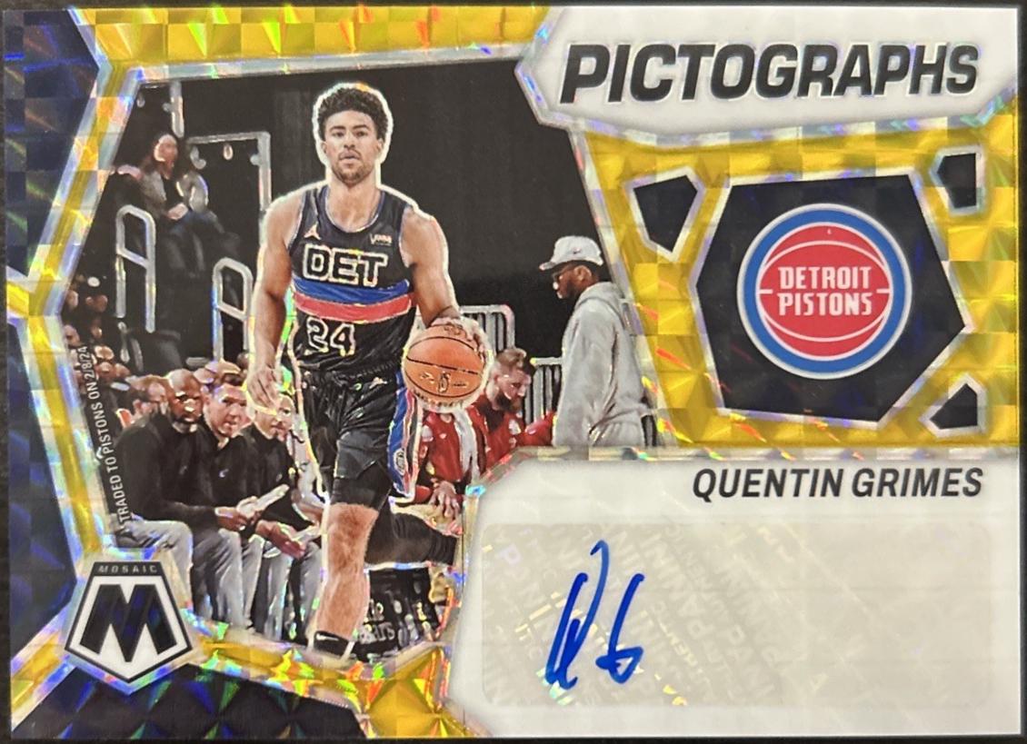 Quentin Grimes [Choice Black Gold] #PM-GRI Prices | 2023 Panini Mosaic ...