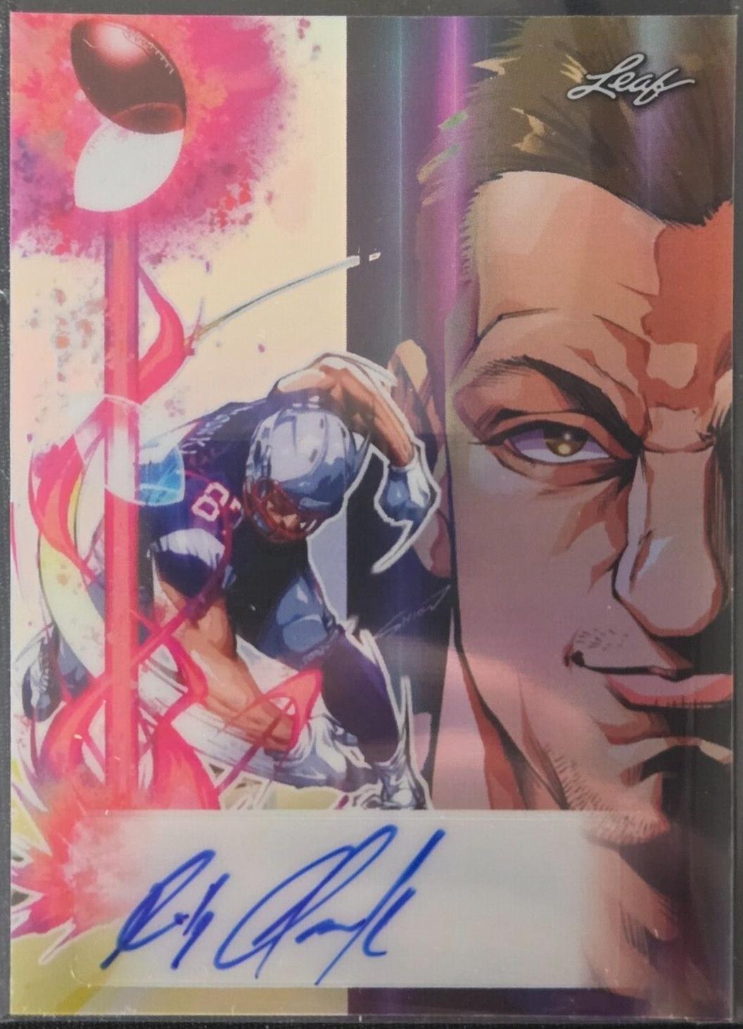 Rob Gronkowski #AN-RG1 Football Cards 2024 Leaf Vivid Anime Nation Autograph