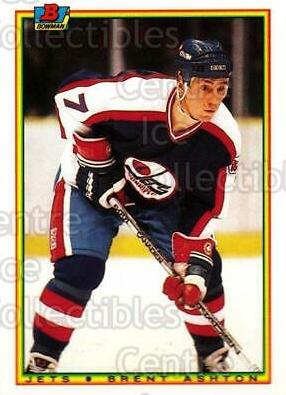 Brent Ashton #130 Hockey Cards 1990 Bowman Tiffany