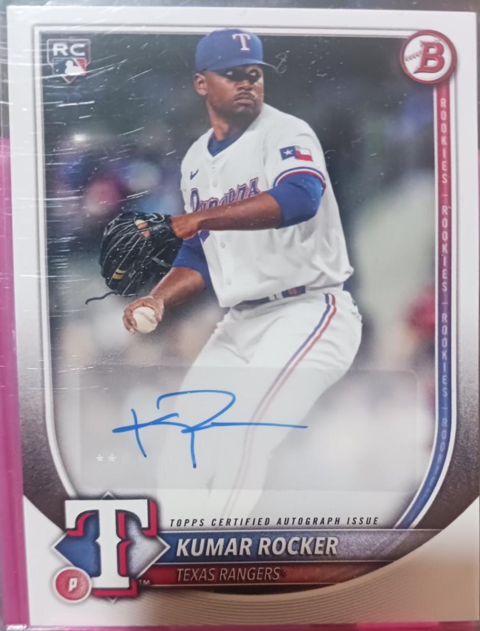Kumar Rocker #PRV-KR 2025 Bowman Rookie & Veteran Autograph Baseball