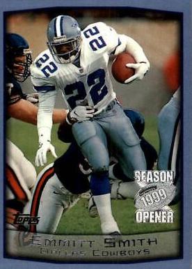Emmitt Smith #2 Football Cards 1999 Topps Season Opener