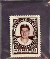 Alex Grammas Baseball Cards 1961 Topps Stamps