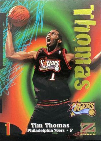 Tim Thomas #120 Basketball Cards 1997 Skybox Z Force